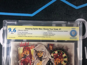 The Amazing Spider-Man: Renew Your Vows #1 Mark Brooks Variant Signed CBCS 9.6